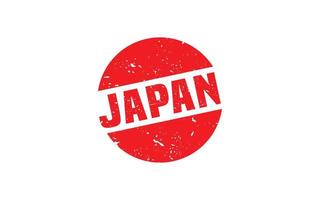 JAPAN stamp rubber with grunge style on white background vector