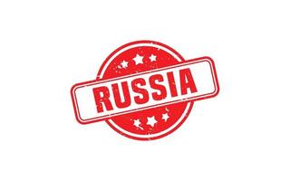 RUSSIA stamp rubber with grunge style on white background vector