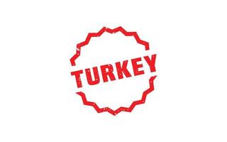 TURKEY rubber stamp with grunge style on white background vector