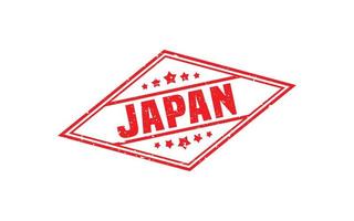 JAPAN stamp rubber with grunge style on white background vector