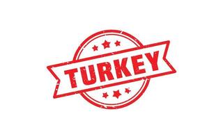 TURKEY rubber stamp with grunge style on white background vector