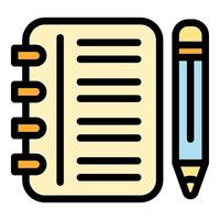 Assignment tools icon color outline vector