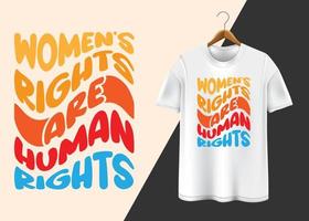 diseño de camiseta del 10 de diciembre del día internacional de los derechos humanos vector