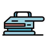 Grinding machine icon color outline vector