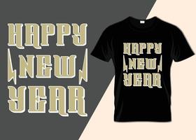 feliz año nuevo 2023 tipografía diseño de camiseta vector