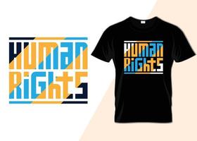 diseño de camiseta del 10 de diciembre del día internacional de los derechos humanos vector