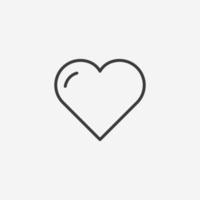 love, valentine, like, heart, favorite, romance icon vector symbol sign