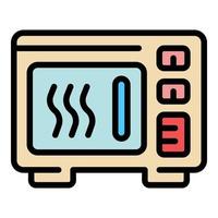 Food oven icon color outline vector