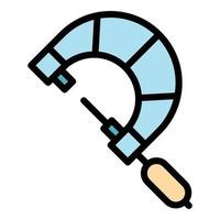 Craft micrometer icon color outline vector