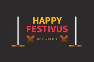 Festivus background. Design with simple style. vector