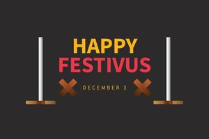 Festivus background. Design with simple style. vector