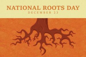 National Roots Day background. vector