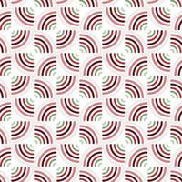 Seamless geometric pattern of simple round swirls on isolated white background. Holiday design for wrapping paper, decoration, greeting card, and celebration of winter, Christmas or New Year. vector