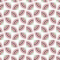 Seamless geometric pattern of simple round swirls on isolated white background. Holiday design for wrapping paper, decoration, greeting card, and celebration of winter, Christmas or New Year. vector