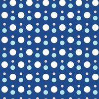 Seamless pattern of polka dots in different sizes. Design for wrapping paper, scrapbook, greeting card, celebration of Christmas, New Year, Winter holidays home decor, textile vector