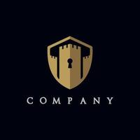 Modern royal defense logo illustration design for your company or business vector