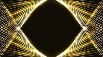 Abstract template golden wing lines pattern decoration with gold glitter and lighting effect isolated on black background vector