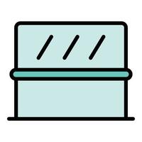 Ballet barre icon color outline vector