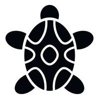 icono de tortuga tribal, estilo simple vector