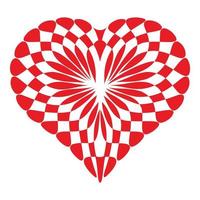 Concept heart icon, simple style vector