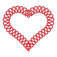 Heart symbol icon, simple style vector