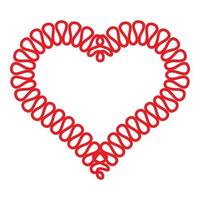 Heart symbol icon, simple style vector