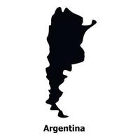 Argentina map icon, simple style vector