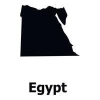 Egypt map icon, simple style vector