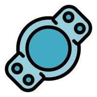 Kid toy icon color outline vector