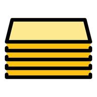 Storage files icon color outline vector