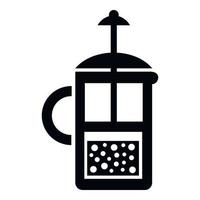 Press kettle icon, simple style vector