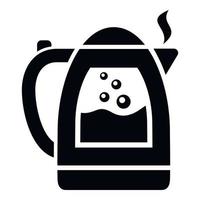 Electric kettle icon, simple style vector