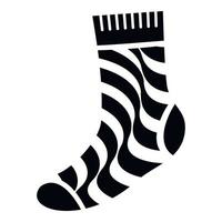 Dirty sock icon, simple style vector