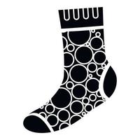 Trendy sock icon, simple style vector