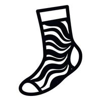 Kinder sock icon, simple style vector