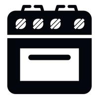 Culinary oven icon, simple style vector