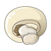 Eco champignon icon, cartoon style vector