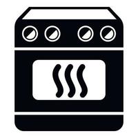 Induction stove icon, simple style vector