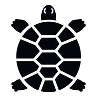 icono de tortuga hawaii, estilo simple vector
