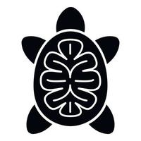 icono de tortuga, estilo simple vector