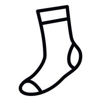 Thin sock icon, simple style vector
