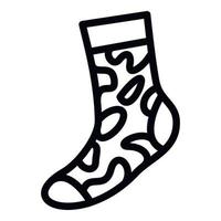 Army sock icon, simple style vector