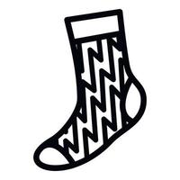 icono de calcetín de niño, estilo simple vector