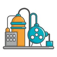 Industrial abstract machine icon, cartoon style
