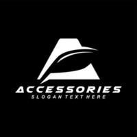 accessories car logo design vector