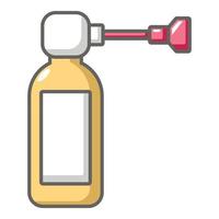 Inhaler icon, cartoon style vector