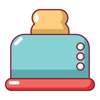 Steal toaster icon, cartoon style vector