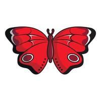 icono de mariposa sangaris, estilo de dibujos animados vector