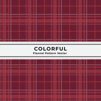 Colorful flannel pattern vector