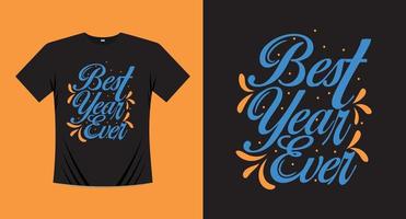 Happy new year t-shirt print design vector